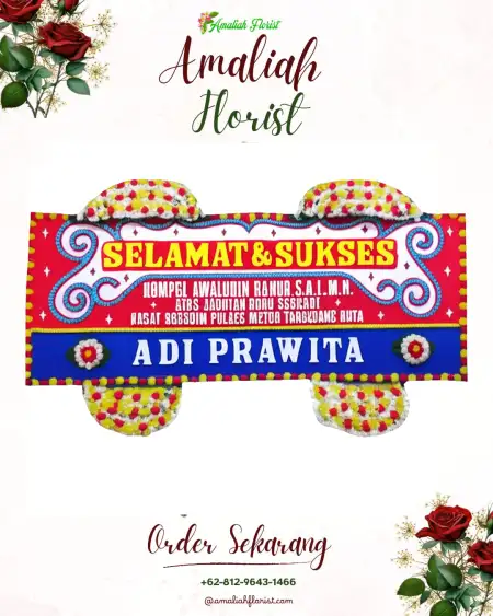 Papan Bunga Ucapan Selamat Gelok Mulya